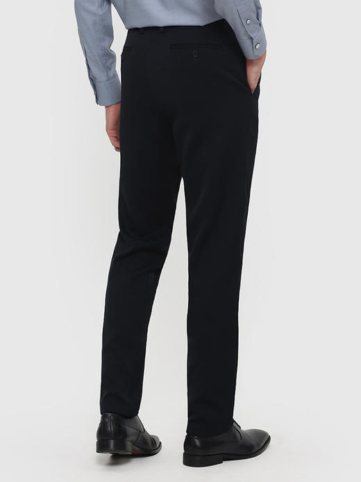 callisto藏青羊毛绒混纺休闲裤 FRCPW201H 商品图2