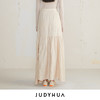 JUDYHUA 麻质弧线皱褶设计款半裙 商品缩略图2