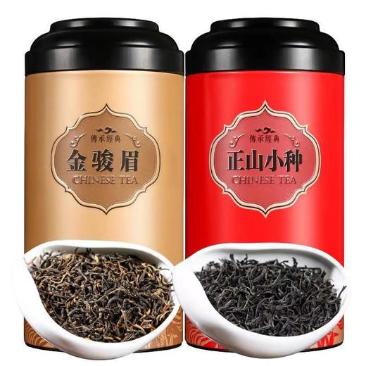 「两罐礼罐装」红茶正山小种金骏眉武夷山桐木关罐装茶500g茶饮 商品图4