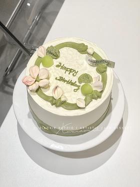 蜜瓜紫苏（抹茶胚+紫苏奶油+蜜瓜+桂花啵啵）