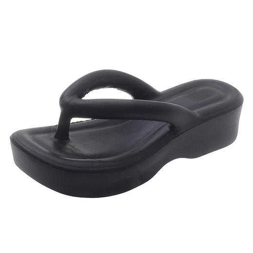 【ins百搭！厚底人字拖】夏季EVA坡跟厚底人字拖女防滑软底夹趾沙滩度假凉拖鞋女 商品图3