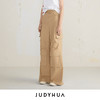 JUDYHUA 口袋设计款工装直筒裤 商品缩略图1