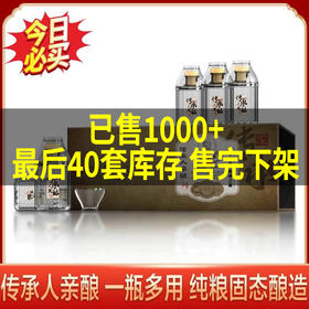 【推荐】王丙乾 开放30年（传承人亲酿）酱香型白酒 53度 100ml*5礼盒装