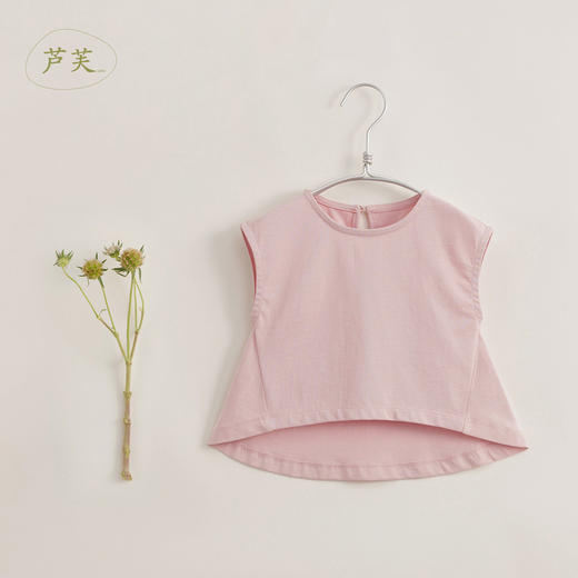 【马克珍妮 芦芙】新款夏装 女童柔软纯棉宽松背心230537 商品图0