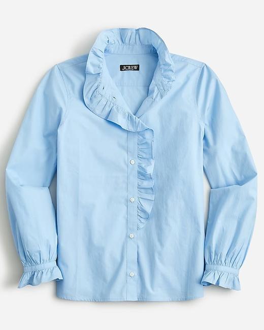 Jcrew轻奢牌 女士甜美浪漫风 棉质衬衫 额外5折只要￥350起 商品图2