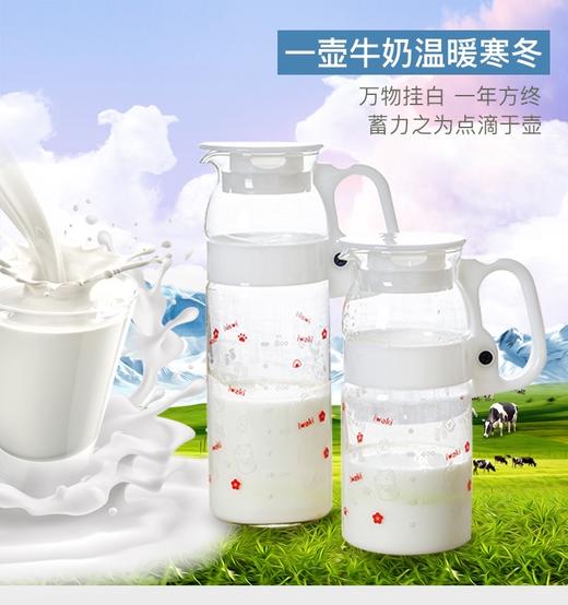 百年耐热玻璃品牌——iwaki怡万家臻品冷水壶和风2件套（800ml+1.3L）一大一小满足家庭成员各种需求 耐热温差 120℃ 不易破碎 安筌系数篙  获得GOOD DESIGN优良设计大奖 商品图2