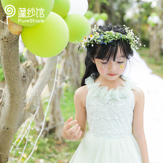 pureshare蓬纱馆 春雨连衣裙女童礼服裙夏季 商品图2
