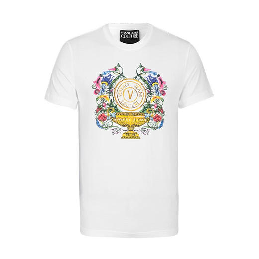 【超惠秒】VERSACE 男士太阳花LOGO图案百搭短袖T恤 11378 商品图0