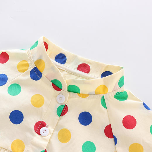 【宝宝时尚波点上衣】女童外套秋季新款中小童外套衫女孩洋气公主风宽松时尚波点上衣 商品图2