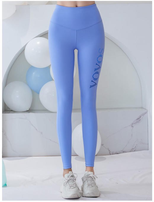 VOVOS裸感高腰修身运动九分裤VCK8010 商品图4