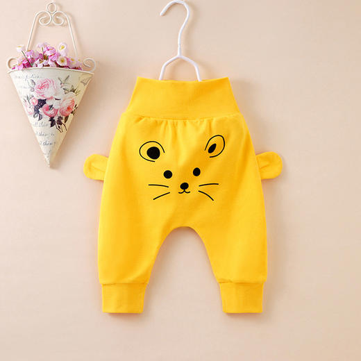 【萌宝潮流高腰pp裤】宝宝PP裤纯棉婴儿大屁屁高腰护肚裤子男童长裤女小童春秋季哈伦裤 商品图12