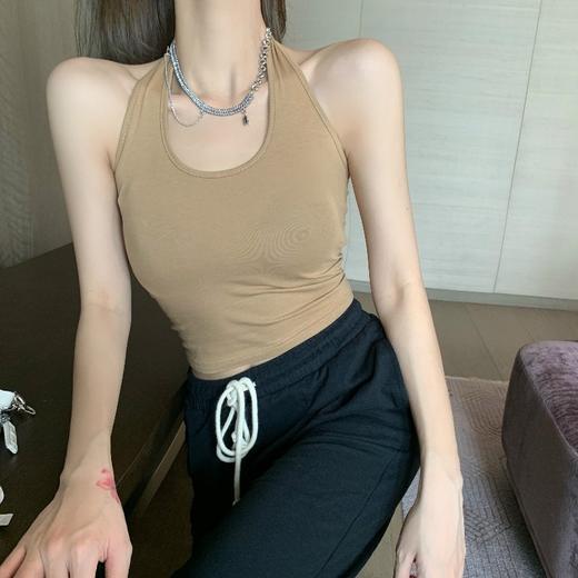 第二件立减8元【百搭挂脖式小背心 性感显瘦！】性感挂脖内衣自带女神属性，不挑身材，内搭外穿都好看，自带胸垫免穿内衣，聚拢打底美背抹胸固定杯外穿透气大露背裹胸女士 商品图6