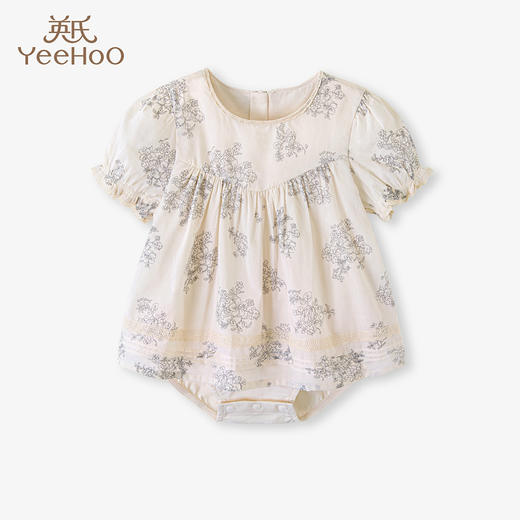 英氏婴儿短袖三角包屁衣女宝宝连体衣夏季YRHBJ2P267A 商品图0
