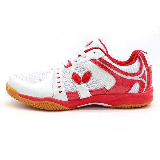 蝴蝶Butterfly LEZOLINE-10-01 专业乒乓球鞋 乒乓球运动鞋 白红色 商品图2