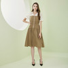 RF8E8斯尔丽瑟俪2023夏季新款收腰显瘦A摆衬衫式时尚拼接连衣裙 商品缩略图3