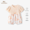 英氏婴儿短蛤衣23夏季新款女宝短哈连体衣包屁衣爬服YRHBJ2P265A 商品缩略图0