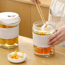 FaSoLa 玻璃密封罐子泡菜腌菜坛子零食泡酒罐蜂蜜储物罐果酱瓶