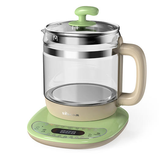 【小程序】小熊养生壶 YSH-B18T1 绿色 蛋架+滤网+4扣点上盖 4螺柱发热盘 无灯款底座 商品图3