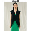 VIMAGE纬漫纪夏季新款百搭马甲简约修身西装薄外套V1903514 商品缩略图5