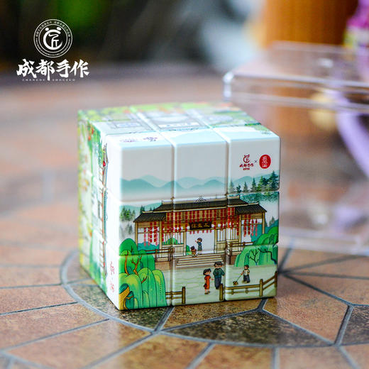 【文旅文创三阶魔方】成都手作文旅文创魔方 三阶解压魔方 成都非遗五朵金花/熊猫打卡/文旅成都 三种图案可选 儿童益智玩具【文创工艺品】卡通新潮特色图案 思维训练 商品图5
