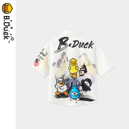B.Duck小黄鸭童装夏季短袖衬衫110-160 BF2409001 商品图4