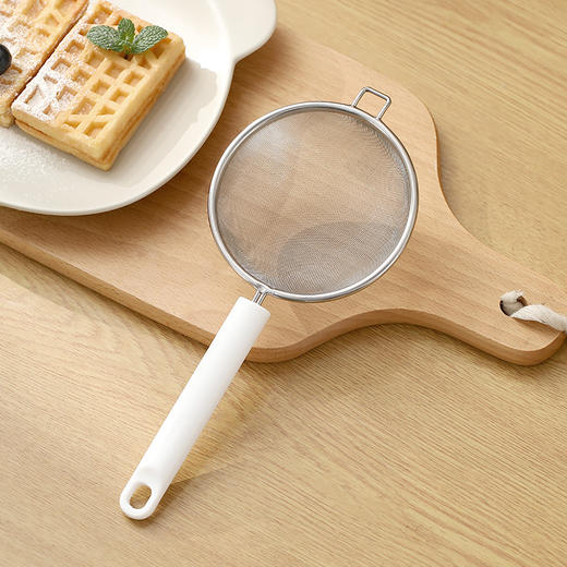 FaSoLa 豆浆过滤网筛婴儿辅食宝宝漏勺家用厨房鸡蛋挞液烘焙工具面粉筛子 商品图2