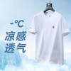 【新款DWN】大依优型大码男装桑蚕丝圆领短袖T恤休闲运动加肥加大胖子穿大号打底半袖 商品缩略图3