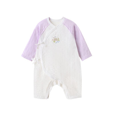 英氏连体蛤衣新生儿纯棉轻薄提花爬服YLHAJ12007A YLHAJ12008A YLAAJ12008A YLAAJ12007A 商品图5