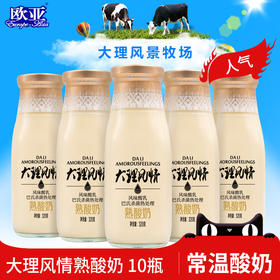 【日期新鲜】欧亚大理风情熟酸奶320g*10瓶乳制品
