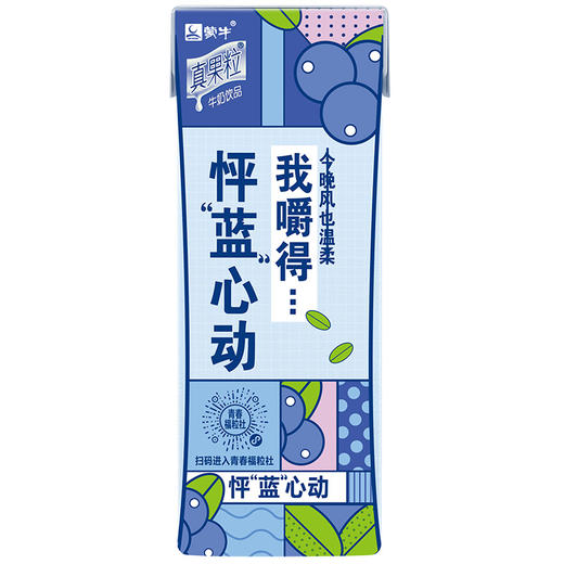 【自营】蒙牛 真果粒蓝莓果粒 250g×12盒 商品图2