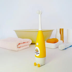 【小黄鸭儿童电动牙刷】小黄鸭儿童版电动牙刷 创意家用宝宝洗护 卡通萌宠 软毛护齿洁牙牙刷sh