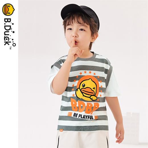 B.Duck小黄鸭童装夏季短袖T恤105-160 BF2402002 商品图3