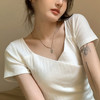 裁缝学苑AQ168新款v领正肩短袖t恤纸样女装高腰短款上衣服装打板 商品缩略图2