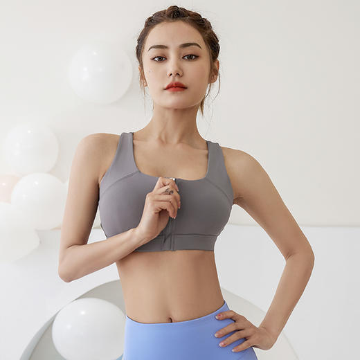 VOVOS潮跑前拉链中高强度运动内衣VWX8007 商品图1