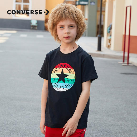 CONVERSE 匡威  夏 大童小童 短袖T恤 休闲经典质地柔软 CNVB-TE-B600 商品图5