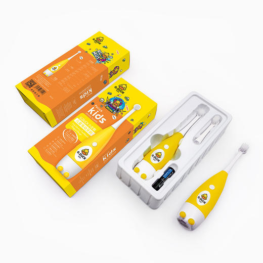 【小黄鸭儿童电动牙刷】小黄鸭儿童版电动牙刷 创意家用宝宝洗护 卡通萌宠 软毛护齿洁牙牙刷sh 商品图2