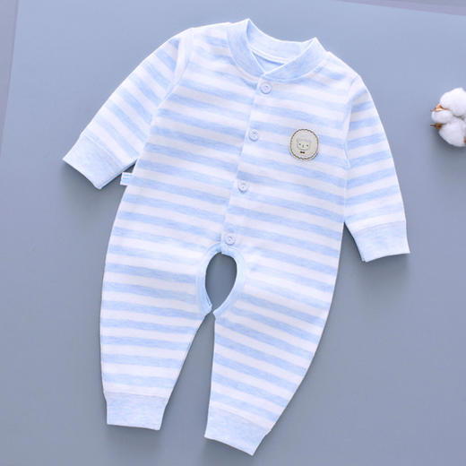 【婴儿保暖连体衣】新生婴儿连体衣春秋冬加厚三层保暖夹棉彩棉开裆宝宝哈衣爬服家居 商品图8