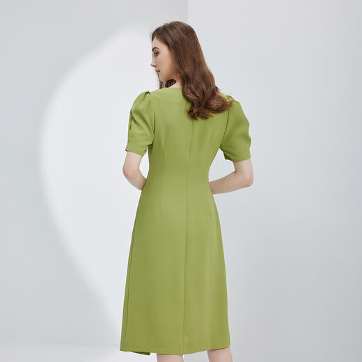 NF880斯尔丽瑟俪2023新款腰间收褶优雅甜美时尚流行显瘦减龄连衣裙 商品图1