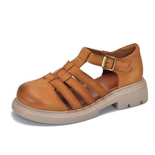 TN T75629-80厚底凉鞋包头魔术贴外穿罗马鞋 商品图4