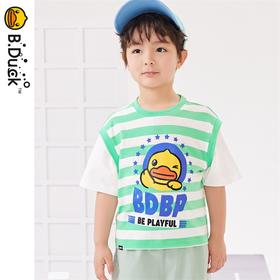 B.Duck小黄鸭童装夏季短袖T恤105-160 BF2402002