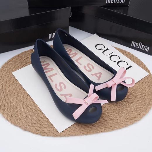 点此购买 梅丽莎女士蝴蝶结果冻鞋 dx 252086 商品图4