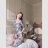 BeQueenStory【莫奈花房】高端上档次甜美花色v领连衣裙2023春季新款女 商品缩略图2