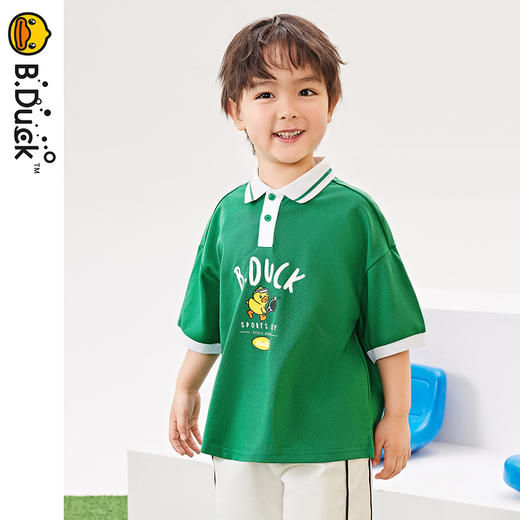 B.Duck小黄鸭童装夏季短袖POLO衫105-150 BF2403002 商品图2