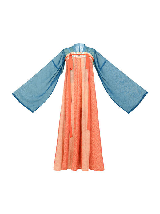 【重回汉唐清平乐】正品原创唐制直领对襟衫16破交窬裙春日汉服女 商品图3