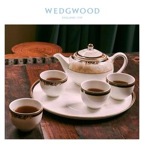 WEDGWOOD威基伍德丰饶之角中式茶具六件套骨瓷茶壶杯托盘
