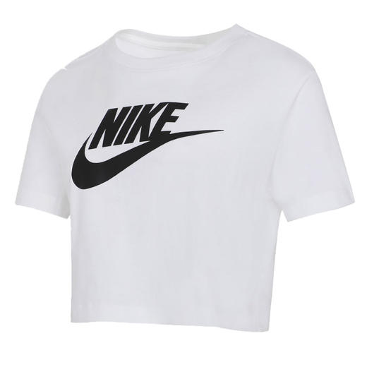 【小码特惠】Nike/耐克夏季短款女子圆领短袖休闲运动T恤BV6176-100 商品图4