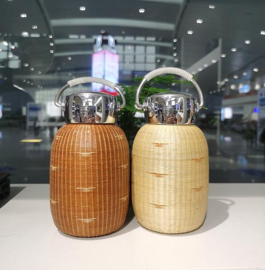 260ml 竹丝手提保温杯°本色&碳化色 商品图0
