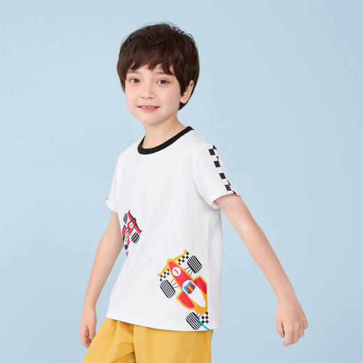mettekids儿童短袖t恤夏季男童帅气卡通上衣中大童凉感透气童装 商品图2