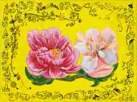 花开富贵版画
