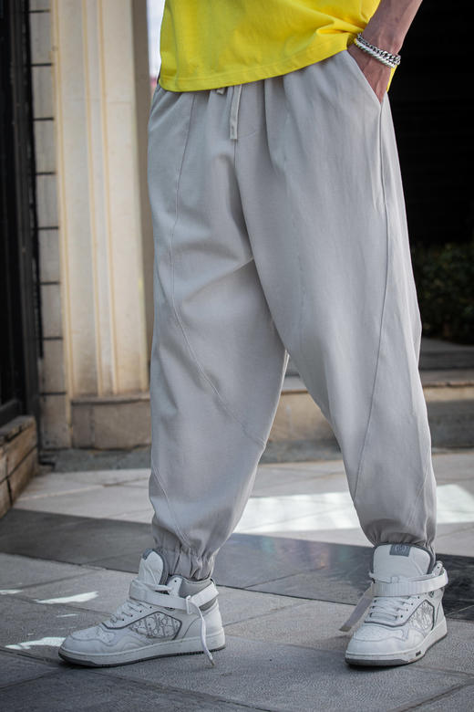 S324236151分割束脚针织裤 商品图0